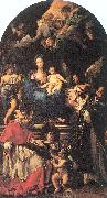 Madonna and Child Enthroned with Angels and Saints Maratta, Carlo